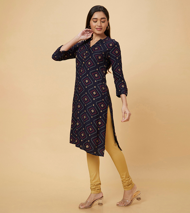 Printed Straight Kurta
