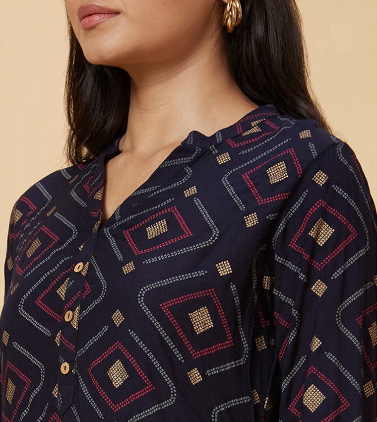 Printed Straight Kurta