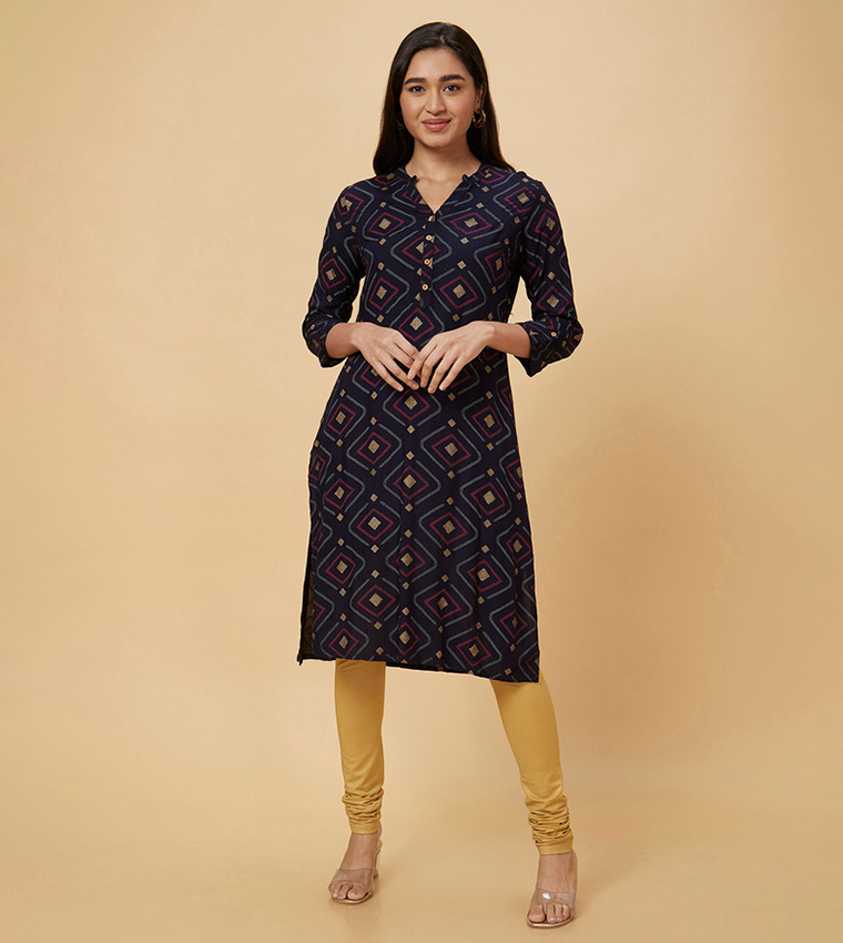 Printed Straight Kurta