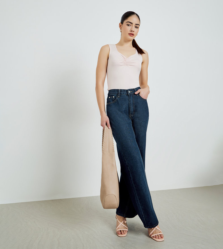 Ruched Fitted Top