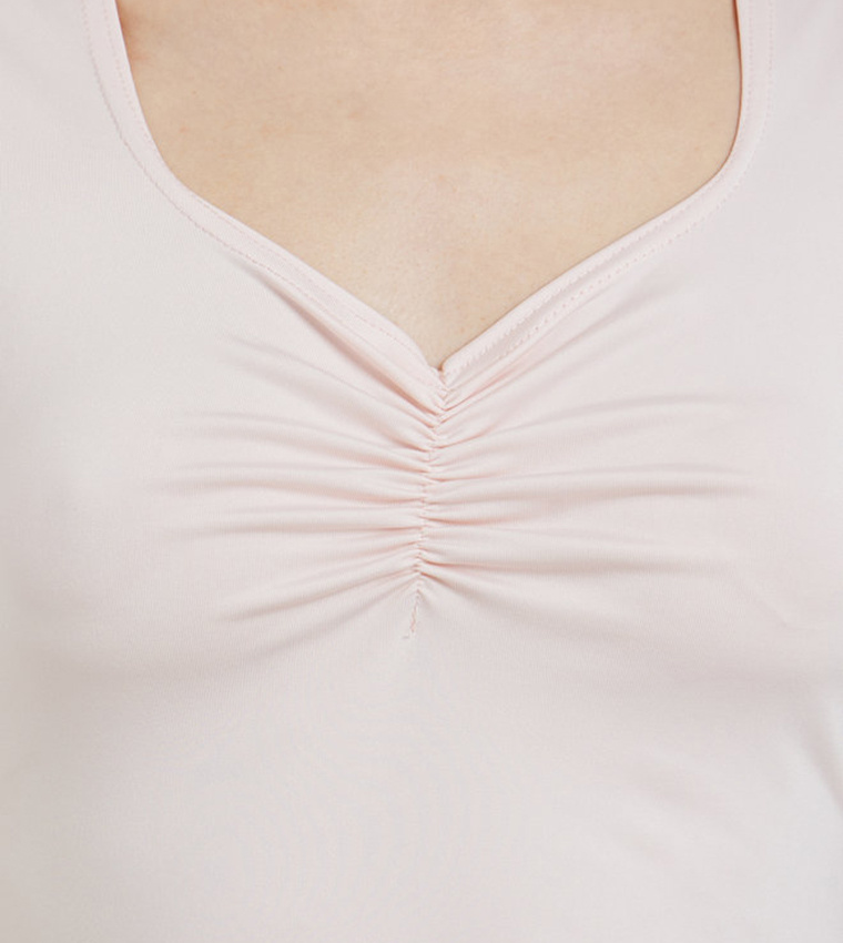 Ruched Fitted Top