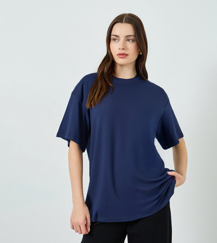 Solid Oversized T-Shirt