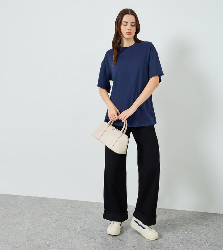 Solid Oversized T-Shirt