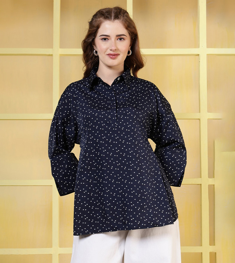 Polka Dot Print Top