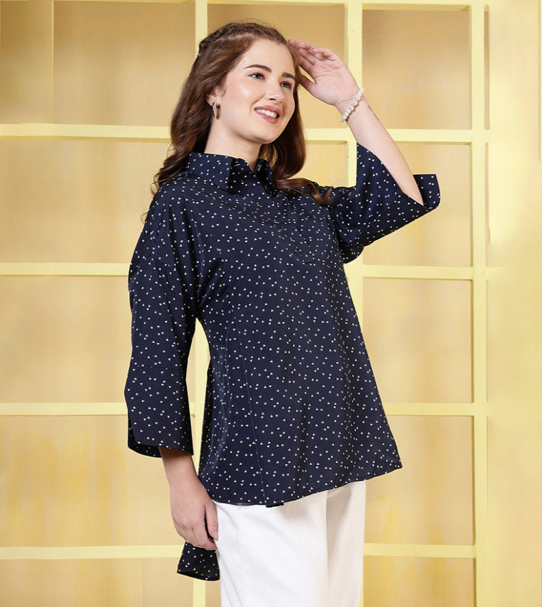 Polka Dot Print Top