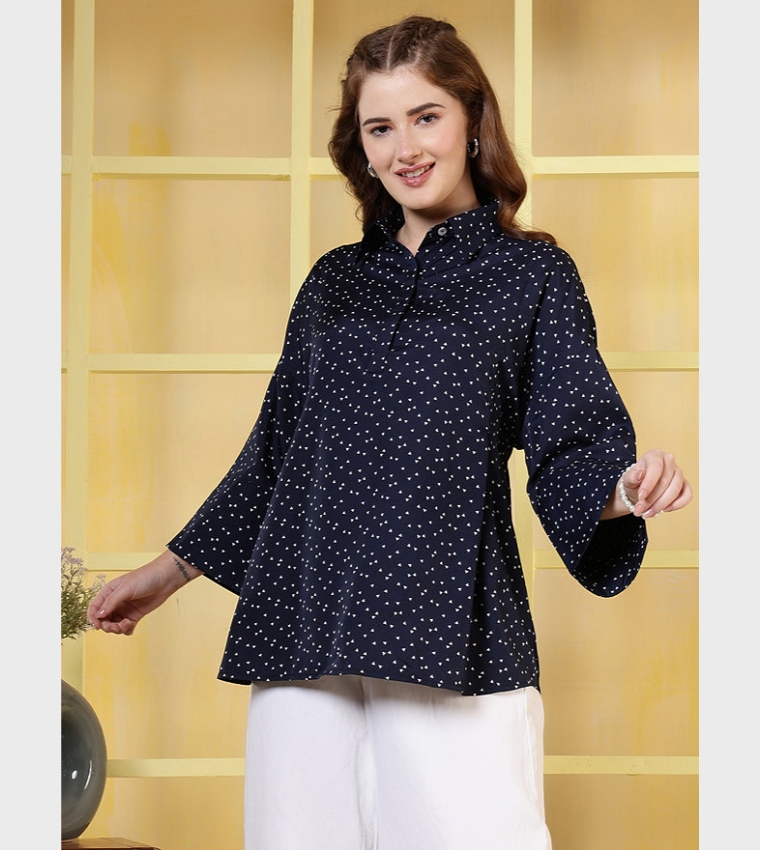 Polka Dot Print Top