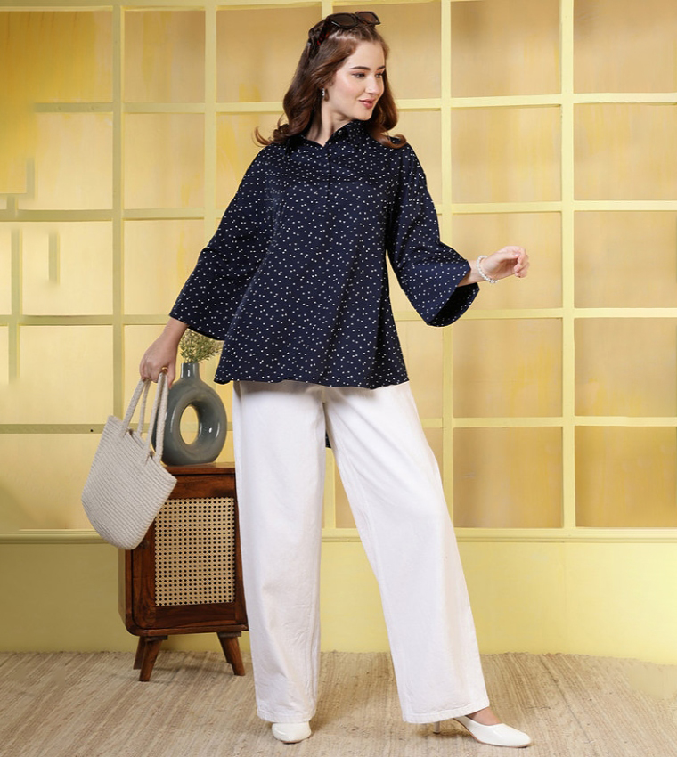 Polka Dot Print Top