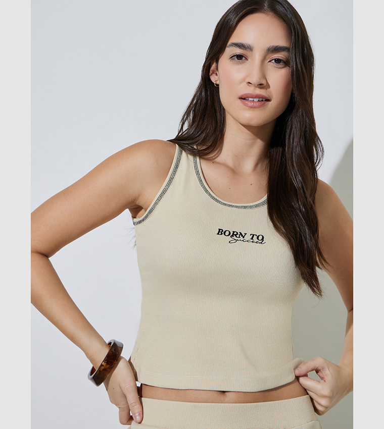 Embroidery Tank Top