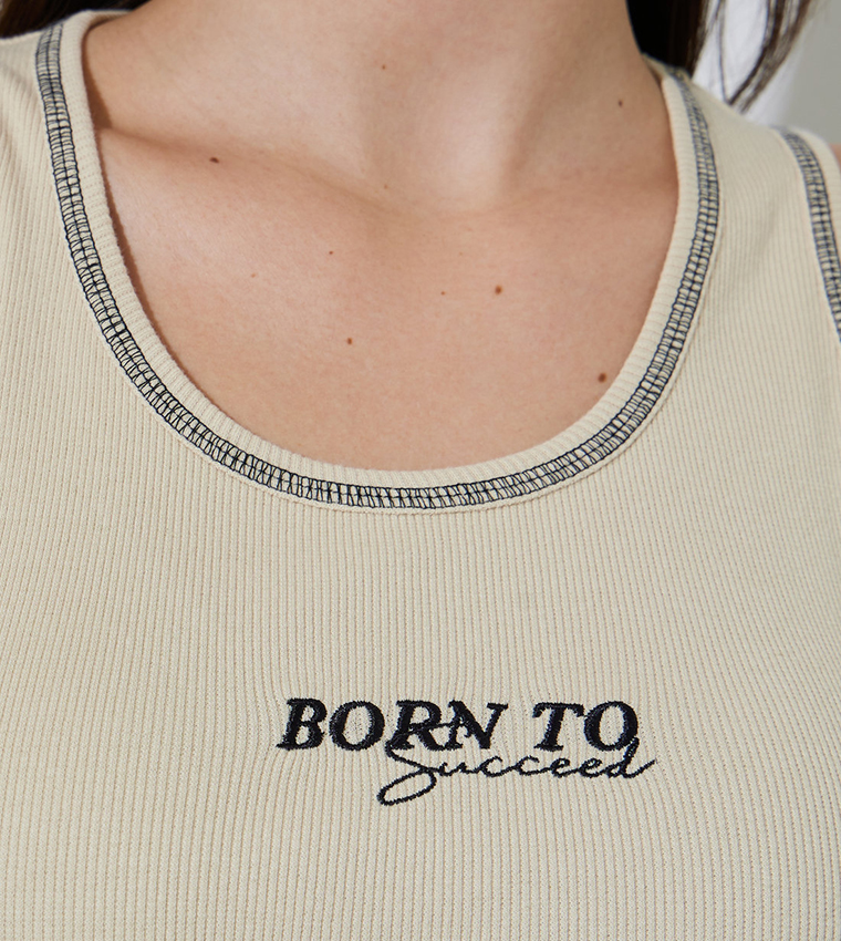 Embroidery Tank Top