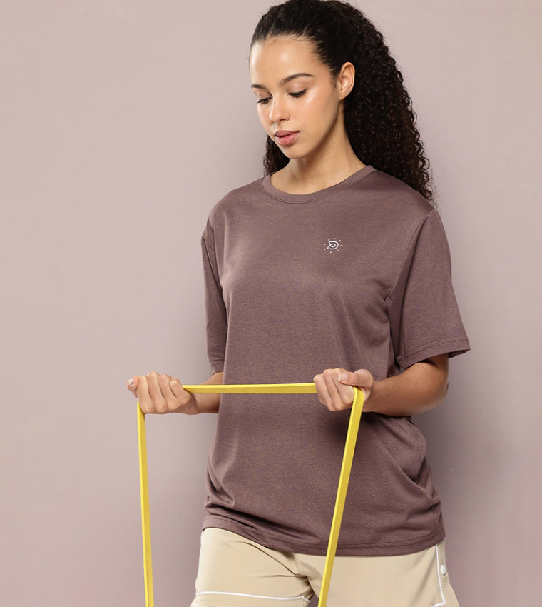 Solid Oversized Active T-Shirt