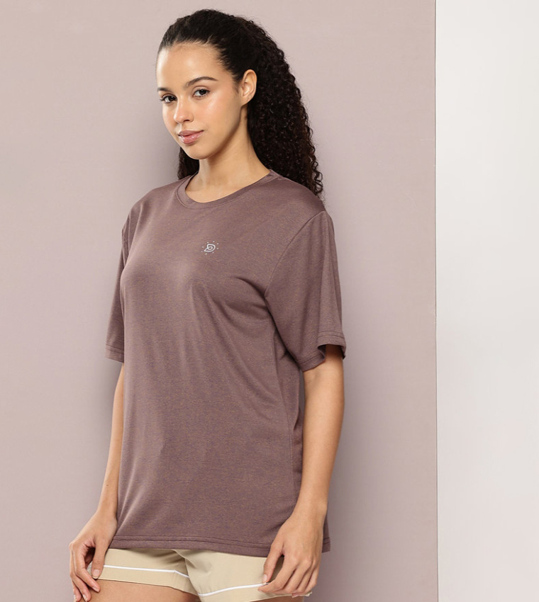 Solid Oversized Active T-Shirt