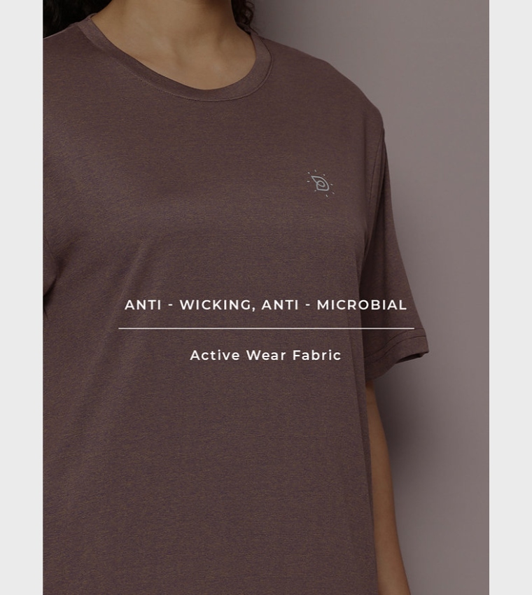 Solid Oversized Active T-Shirt