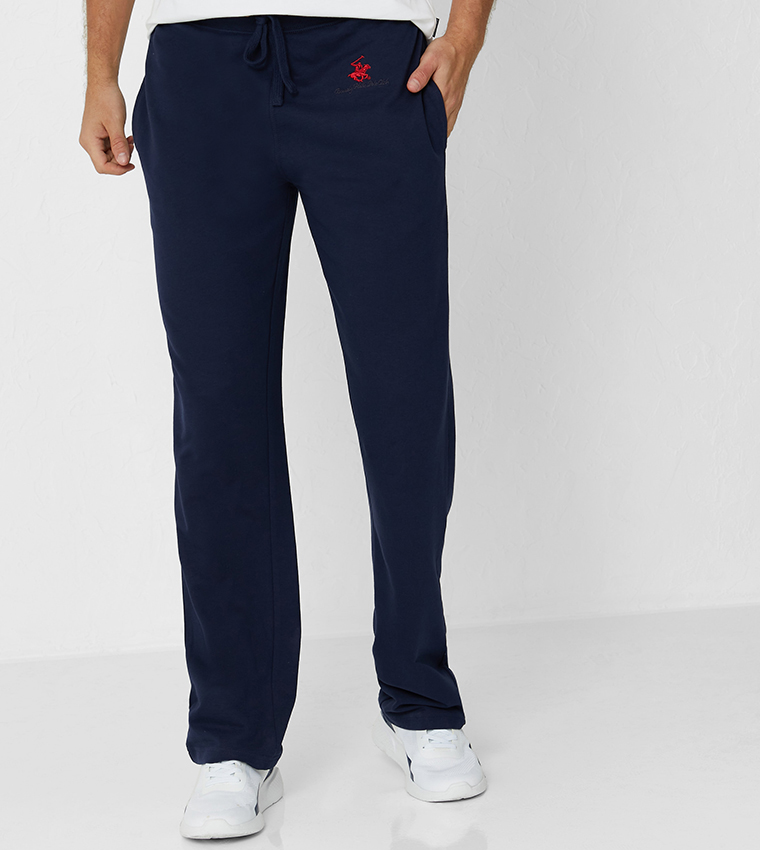 Logo Embroidered Straight Fit Joggers