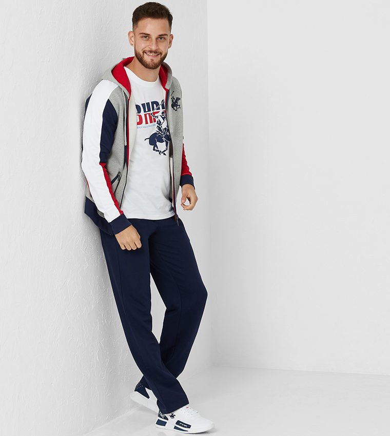 Logo Embroidered Straight Fit Joggers