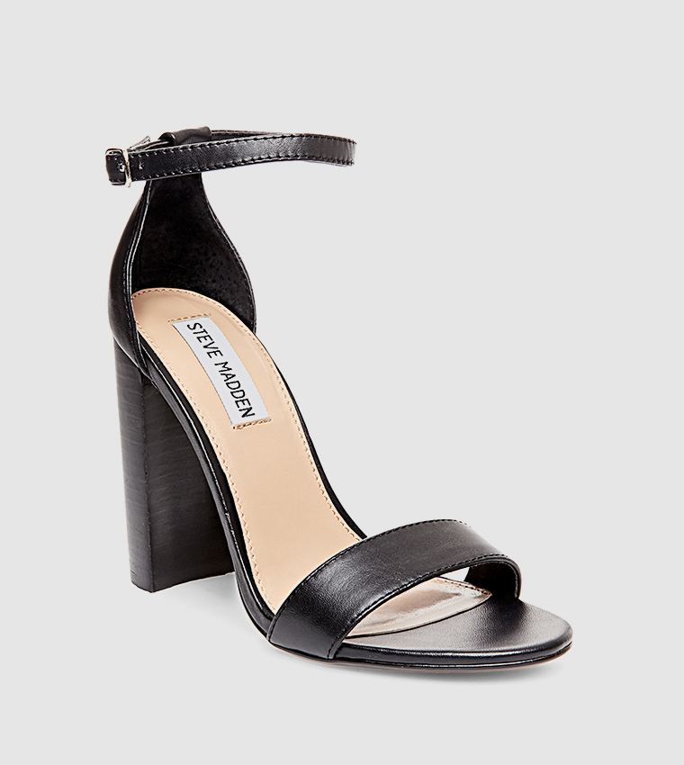 CARRSON Ankle Strap Block Heel Sandals