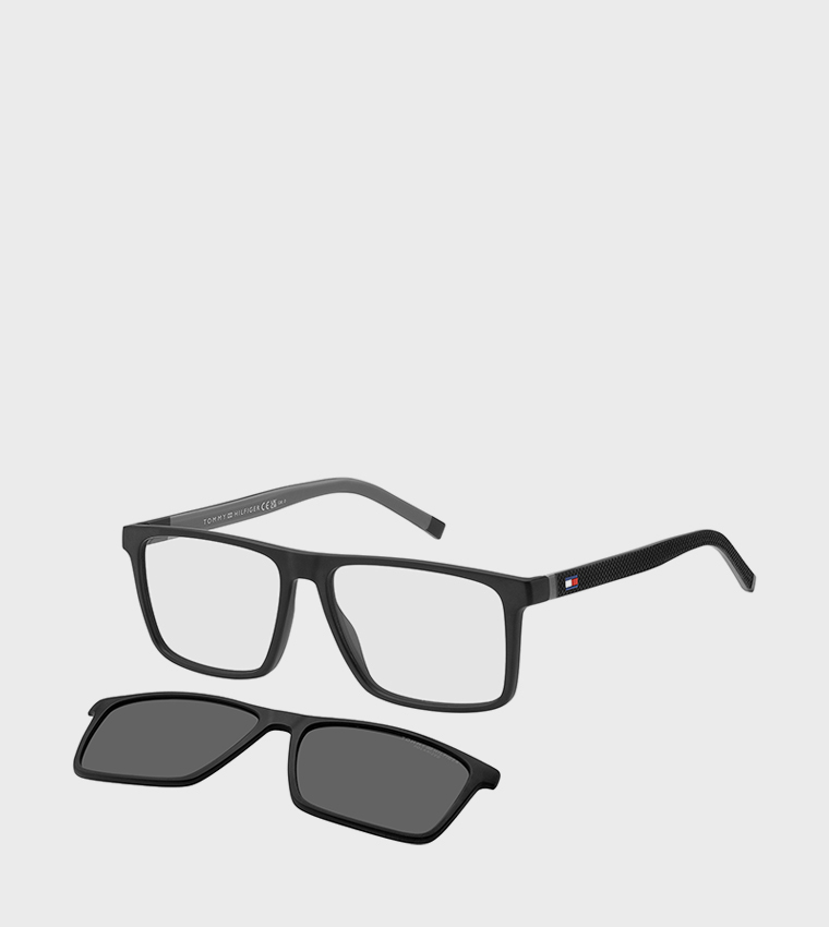 Full Rim Eyewear with Magnetic Polarized Sunglasses