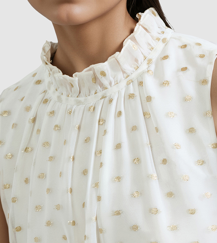 ARLO Jacquard Sleeveless Mini Dress