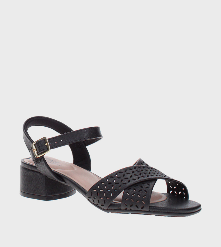 Ankle Strap Block Heel Sandals