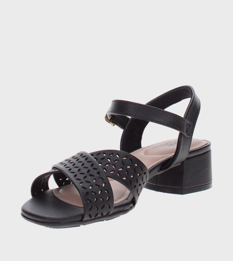 Ankle Strap Block Heel Sandals