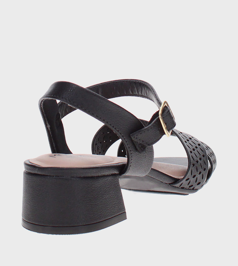 Ankle Strap Block Heel Sandals