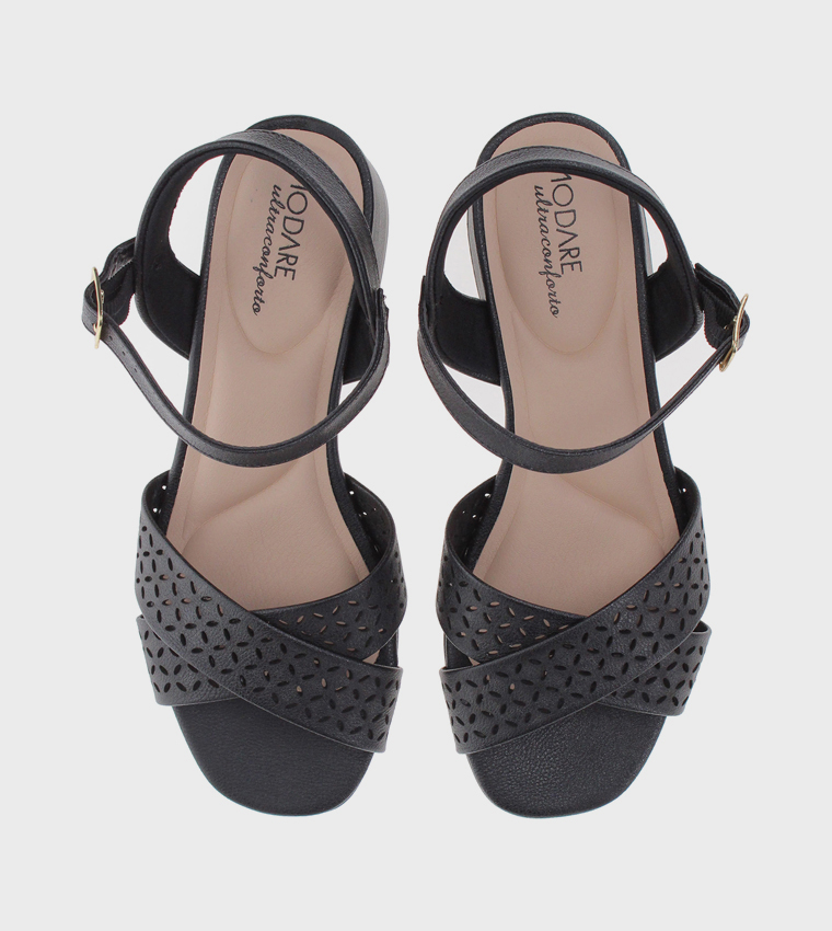 Ankle Strap Block Heel Sandals