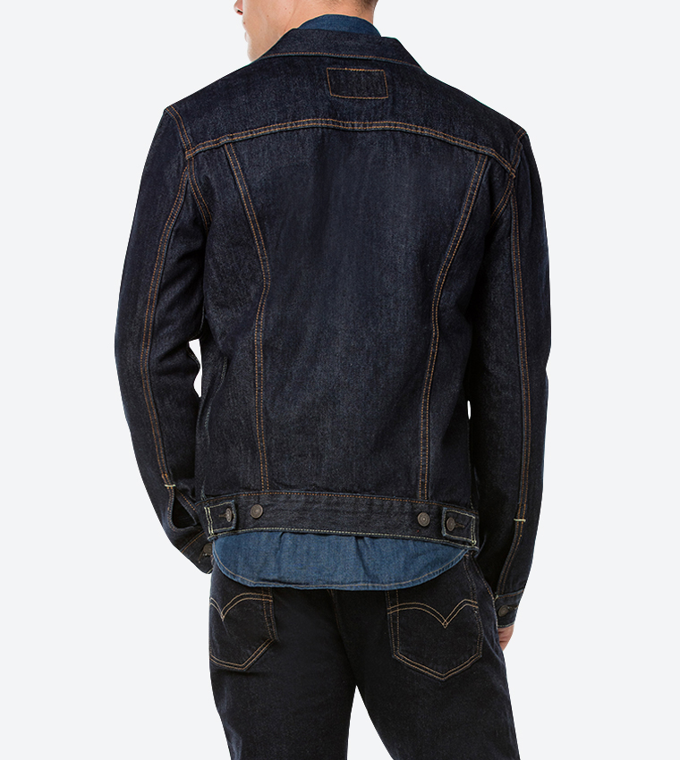 Denim Patch Pocket Detailed Trucker Jacket
