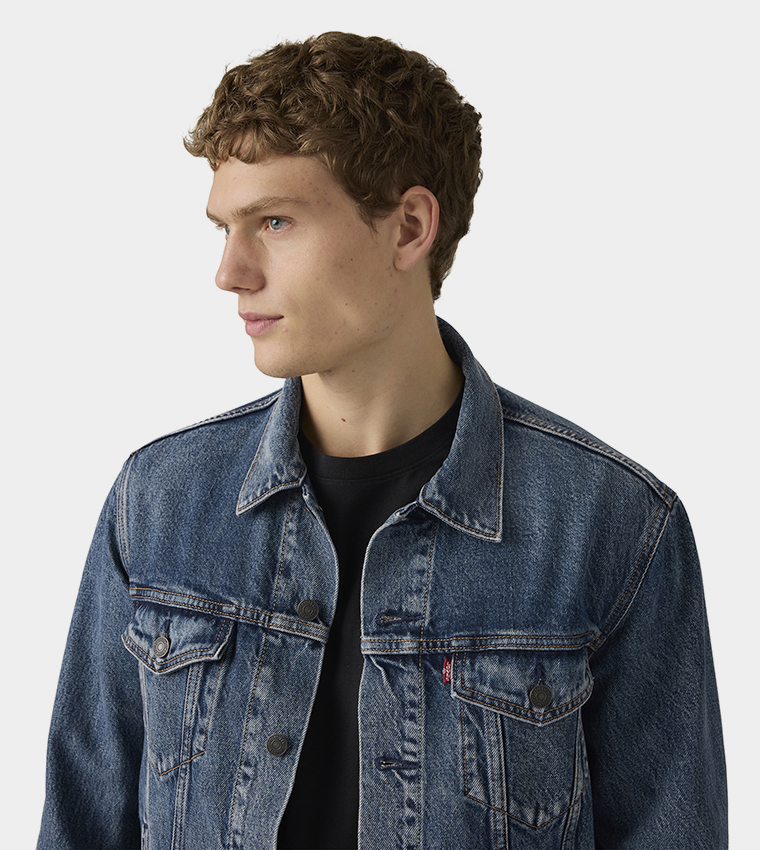 Long Sleeves Trucker Denim Jacket
