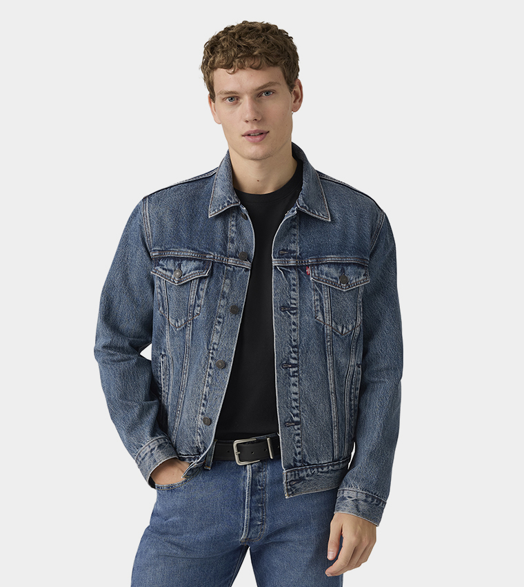Long Sleeves Trucker Denim Jacket