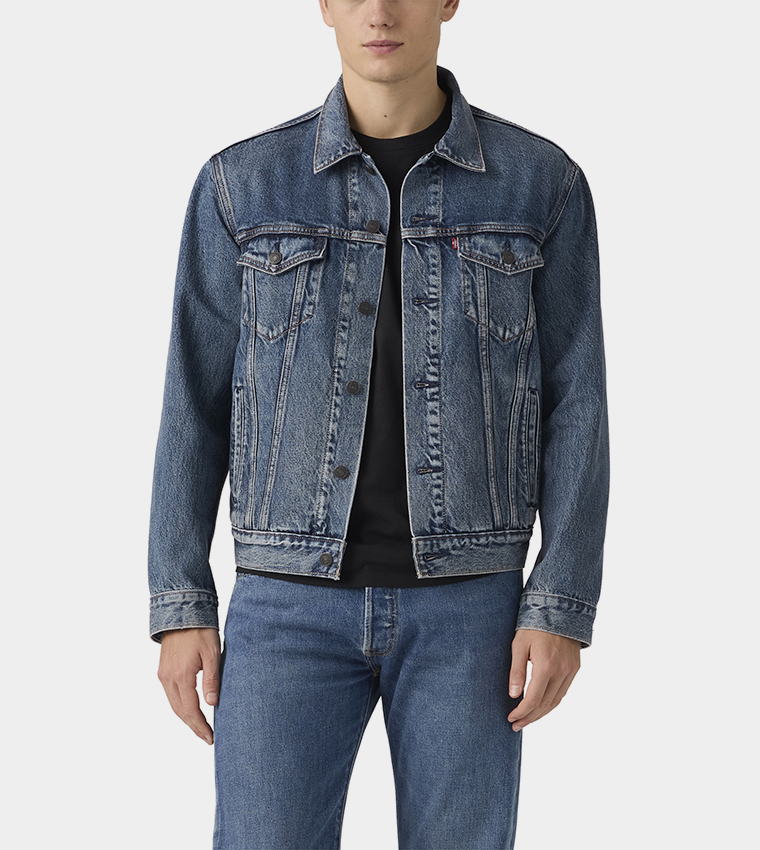 Long Sleeves Trucker Denim Jacket