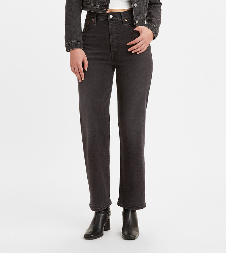 RIBCAGE Ankle Flared Jeans