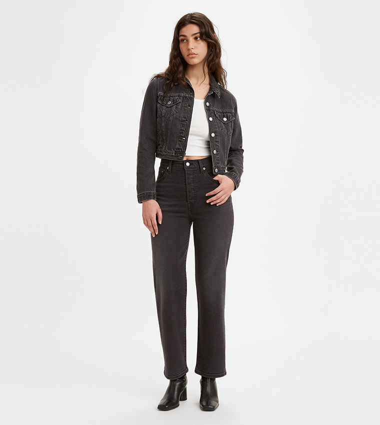 RIBCAGE Ankle Flared Jeans