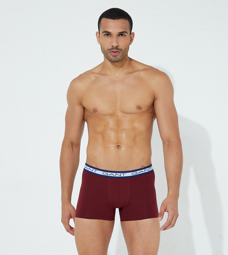 Pack of 3 Logo Waistband Trunks