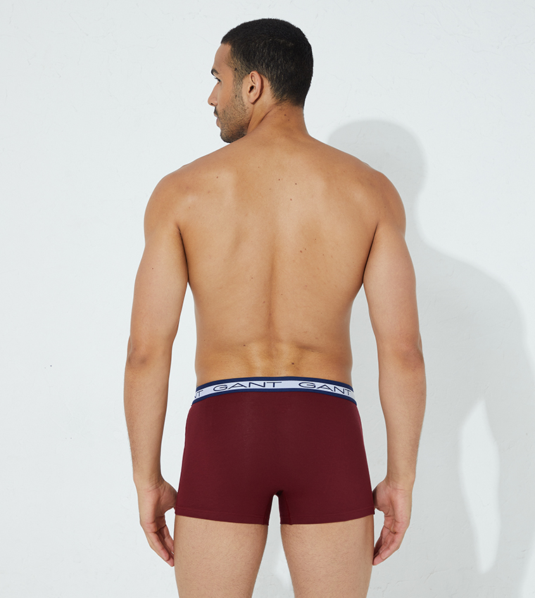Pack of 3 Logo Waistband Trunks