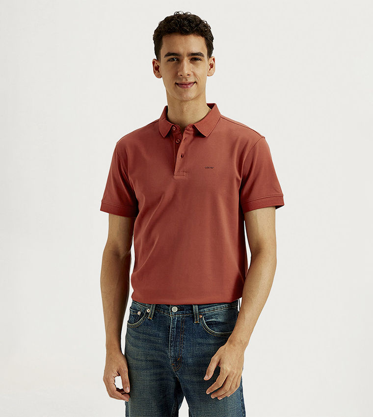 Logo Detail Slim Fit Polo T-Shirt