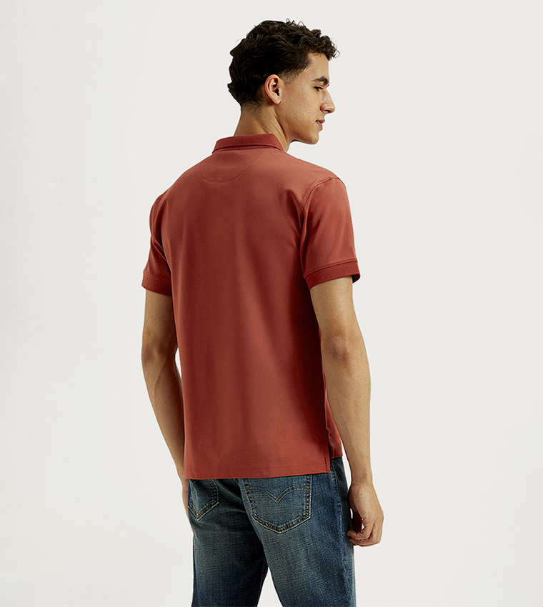 Logo Detail Slim Fit Polo T-Shirt