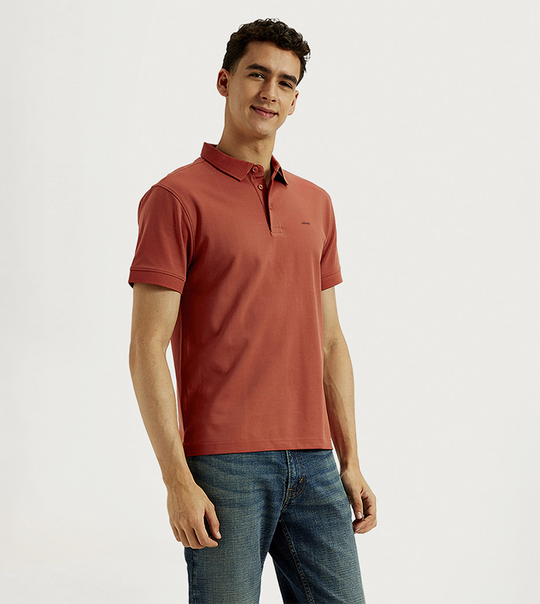 Logo Detail Slim Fit Polo T-Shirt