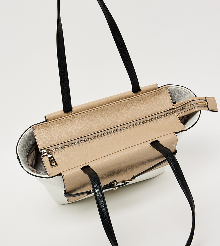 PENELOPE CLRBLK Color Block Tote Bag