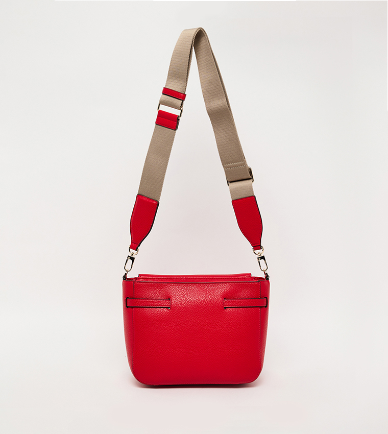 PENELOPE Textured Flap Crossbody Bag