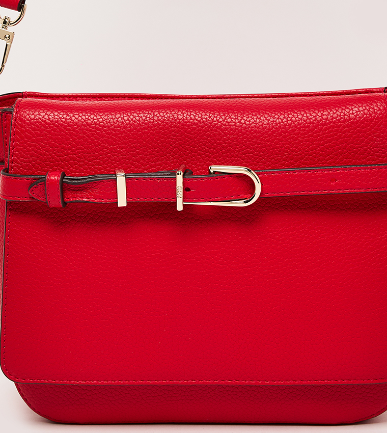 PENELOPE Textured Flap Crossbody Bag