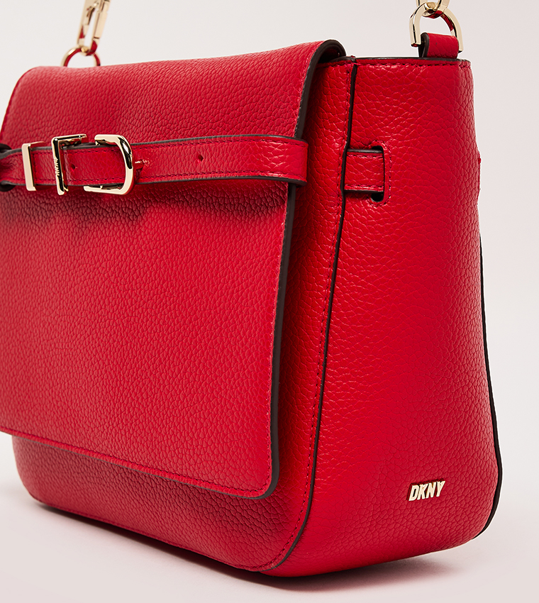 PENELOPE Textured Flap Crossbody Bag