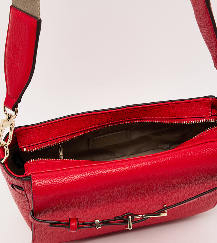 PENELOPE Textured Flap Crossbody Bag