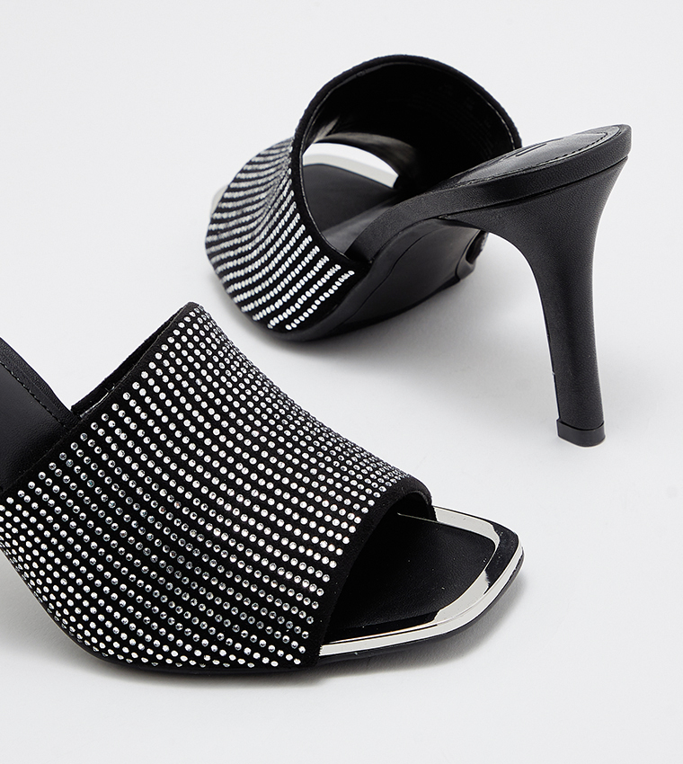 BRONX Embellished Heel Sandals