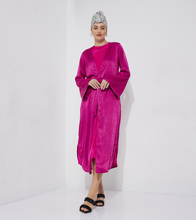 Aero Girl's Jacquard Long Kimono