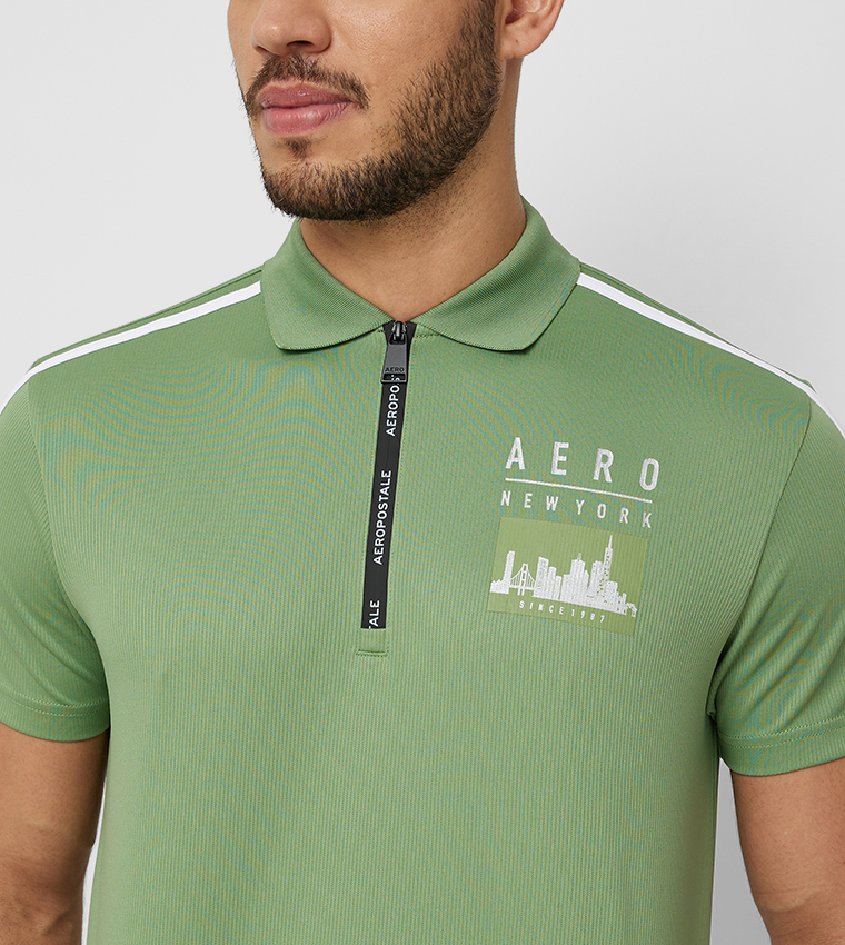 Aero Men's Ribbed Polo T-Shirt