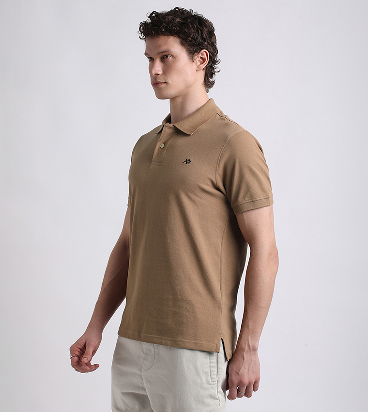 Aero Guys Logo Embroidered Polo T-Shirt