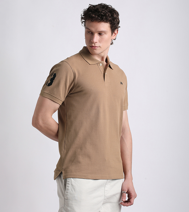 Aero Guys Logo Embroidered Polo T-Shirt