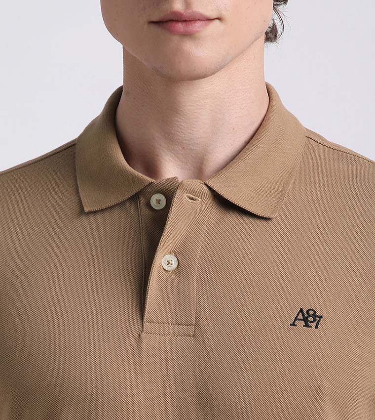 Aero Guys Logo Embroidered Polo T-Shirt
