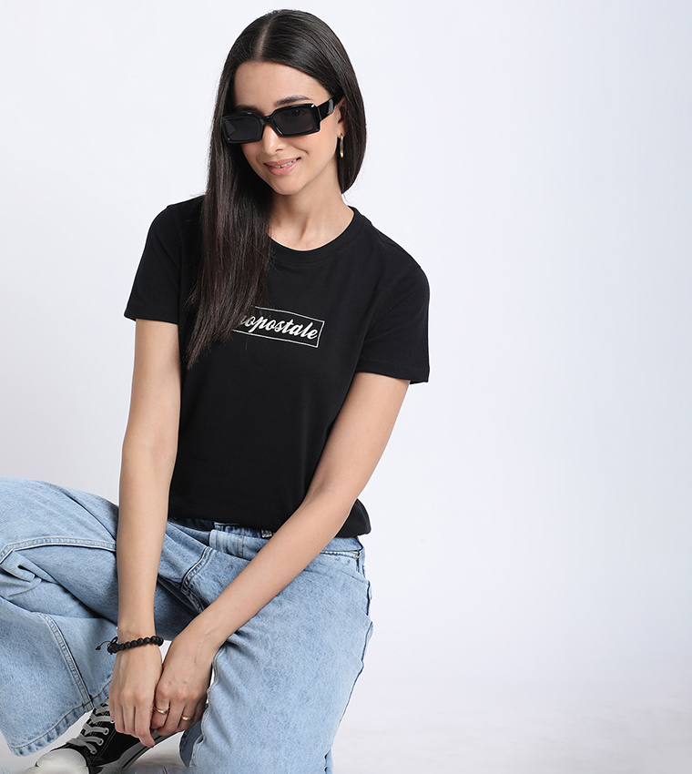 Aero Women Logo Embroidered T-Shirt