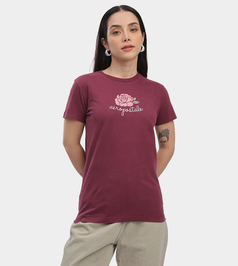 Aero Women's Logo Embroidered T-Shirt