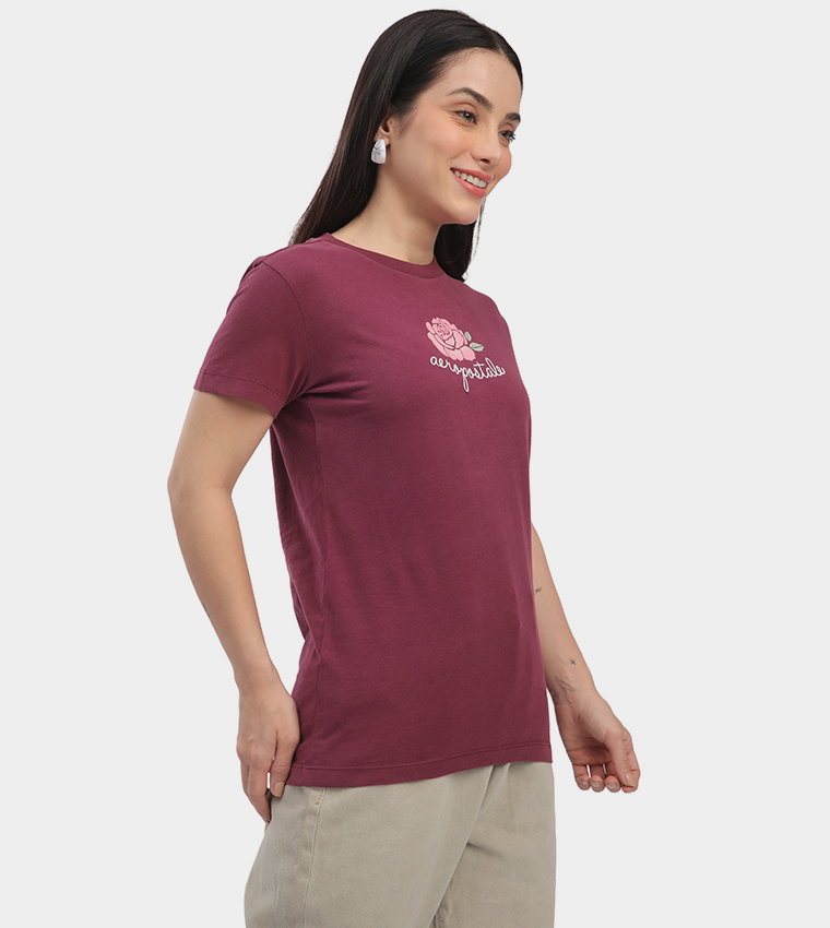 Aero Women's Logo Embroidered T-Shirt
